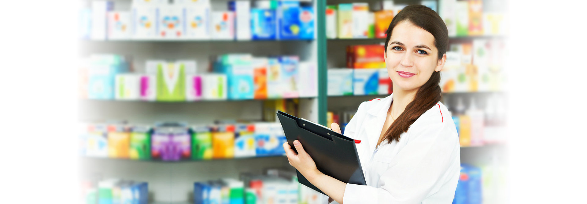 pharmacist doing medicines inventory